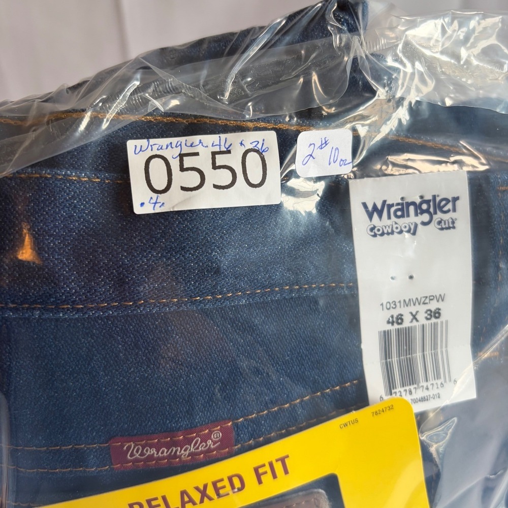 Wrangler 1031MWZ Cowboy Cut Relaxed Fit Jeans 40x36 NWT Western Denim Big Tall - Picture 9 of 9